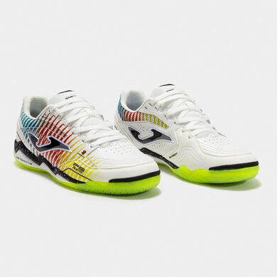 Zapatillas fútbol sala Fs Reactive 25 indoor blanco amarillo rojo