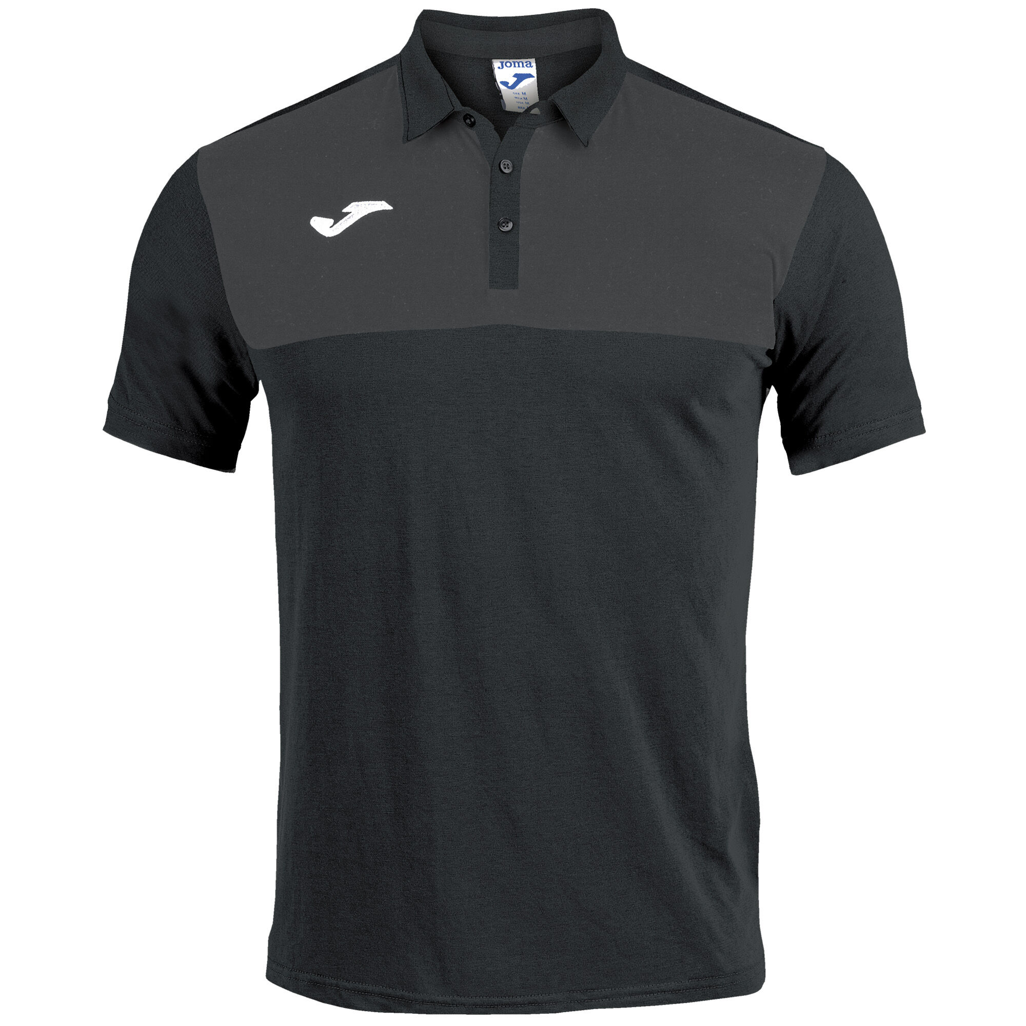 Polo shirt short-sleeve man Winner black dark gray