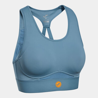 Sports bra woman Indoor Gym blue orange