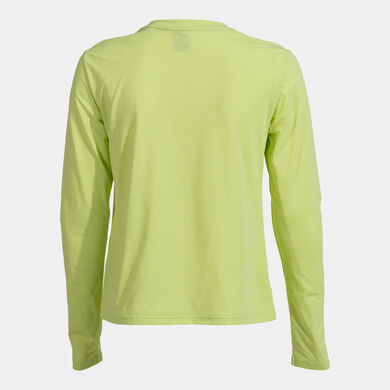 T-shirt maniche lunghe donna Challenge lime