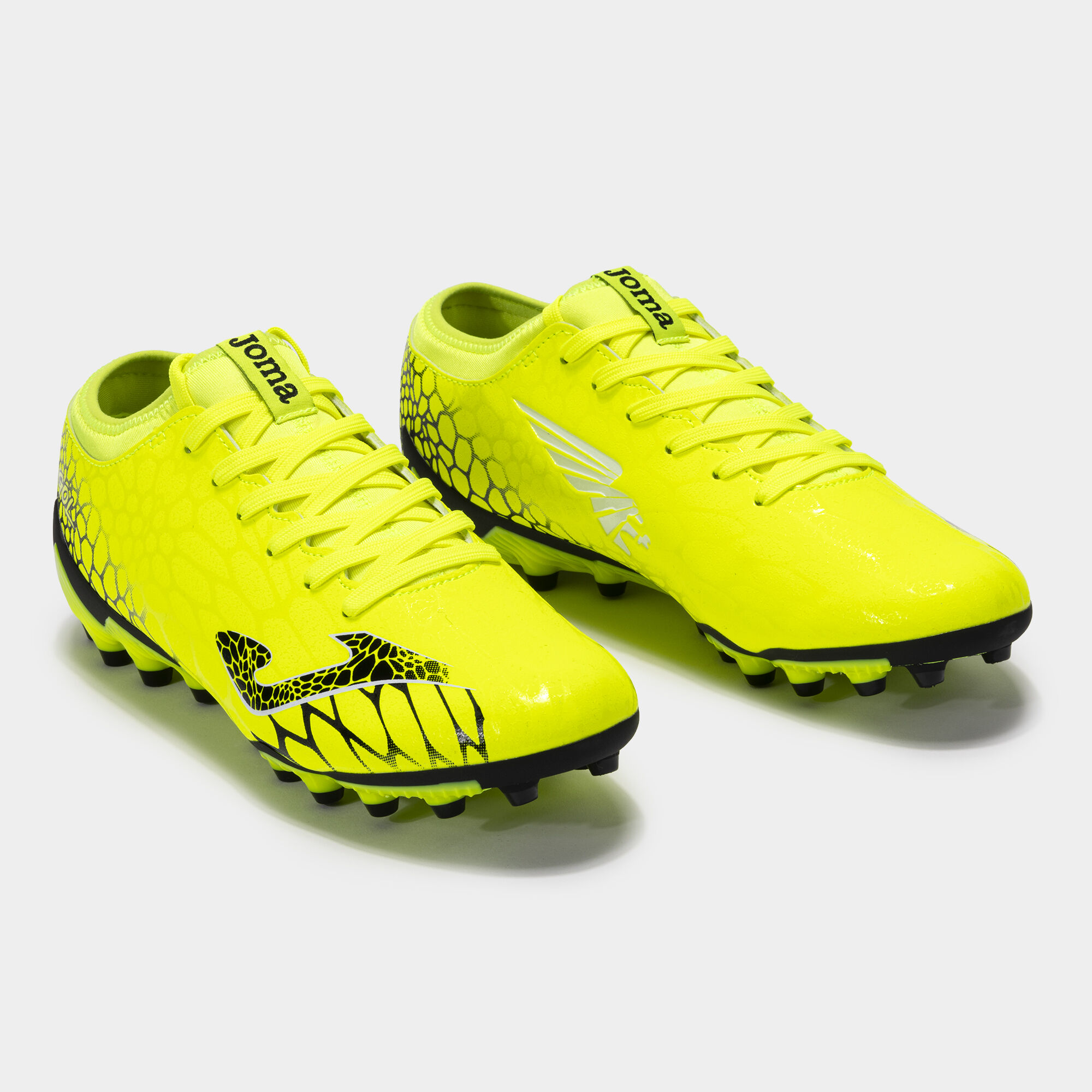 Chaussures football Gol 24 gazon synthétique AG jaune fluo