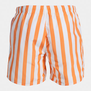 Schwimmshorts mann Party orange weiß