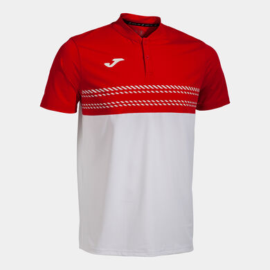 Polo manga corta hombre Smash blanco rojo