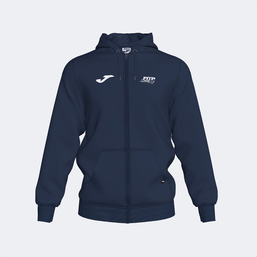 CHAQUETA CON CAPUCHA FED. ITALIA TENIS