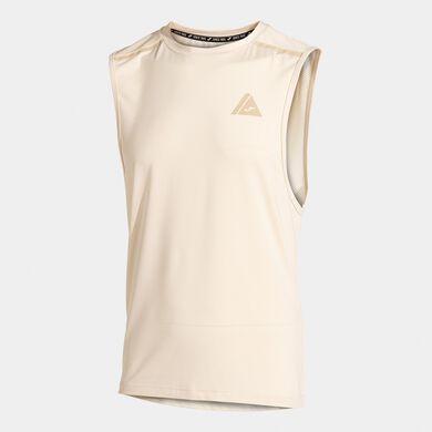 Sleeveless t-shirt man Indoor Gym beige