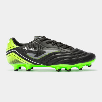 Scarpe calcio Aguila 22 terreno solido FG nero verde fluorescente