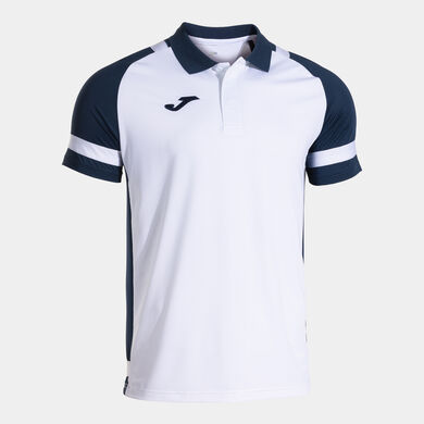 Polo manga corta hombre Lider blanco marino