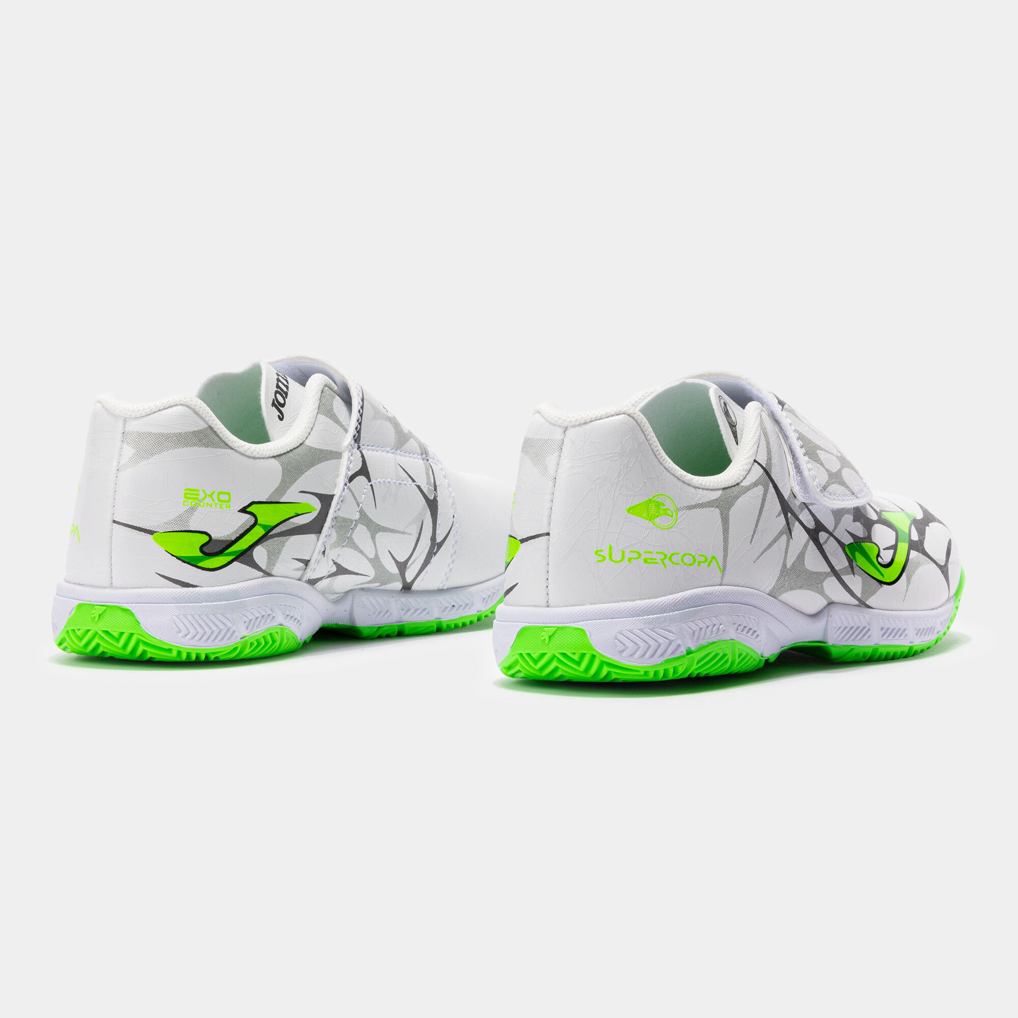 Futsal shoes Super Copa Jr 25 indoor junior white fluorescent
