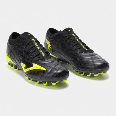 Football boots Evolution 25 artificial grass black yellow