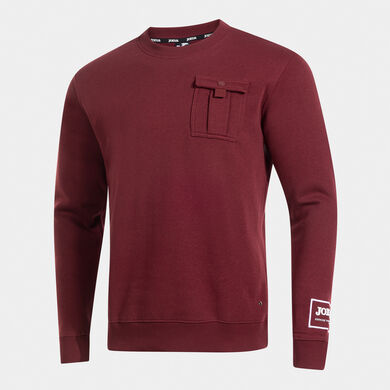 Sweatshirt man Urban Street dark red