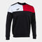 Sweat-shirt homme Crew V noir rouge