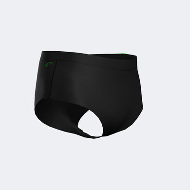 Slip pentru plajă bărbaȚi Splash negru verde fosforescent
