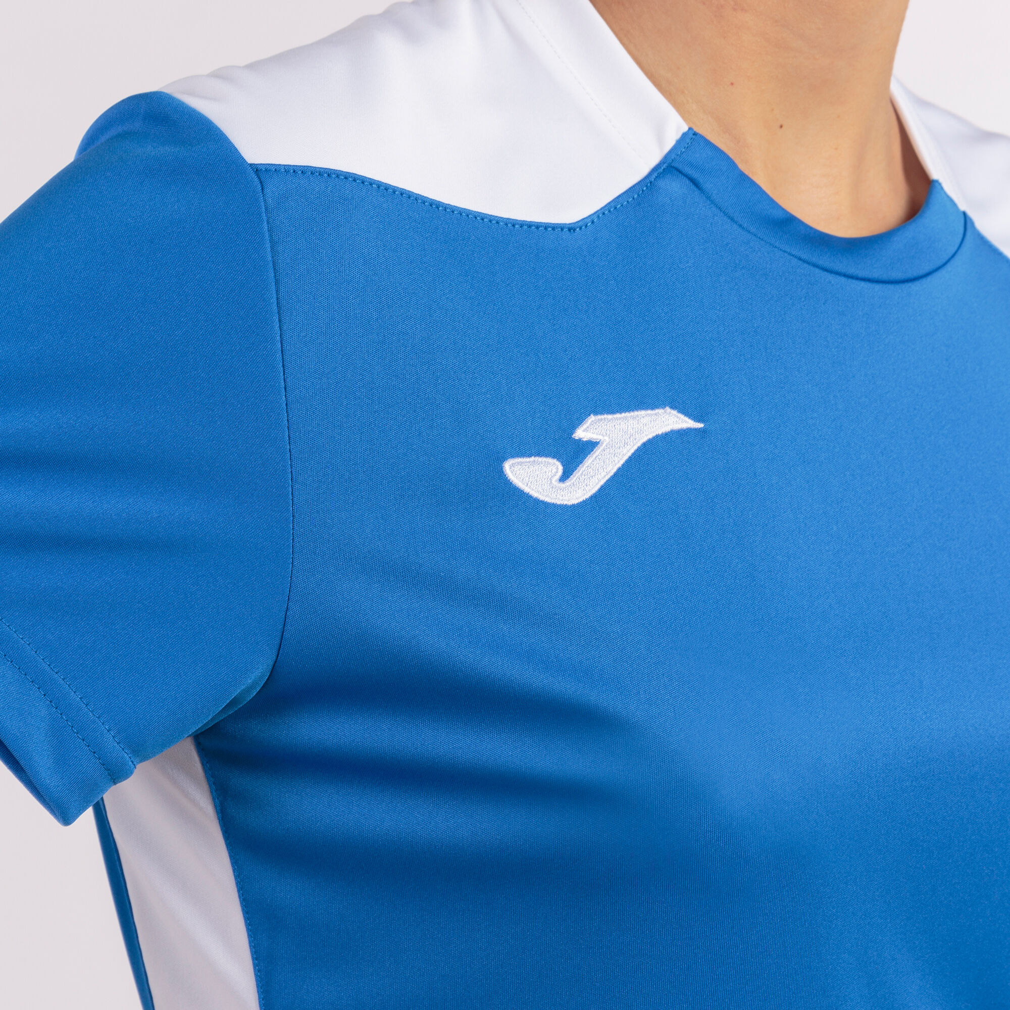 T-shirt manga curta mulher Championship VI azul royal branco