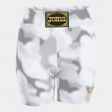 Short tights woman combat white