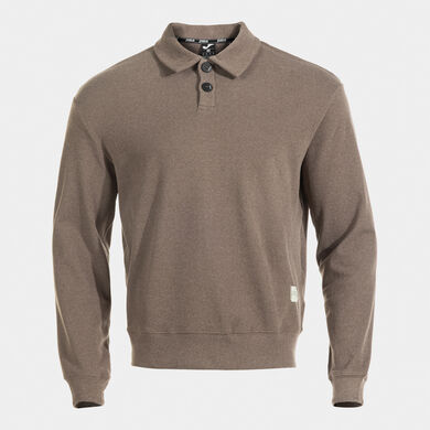 Polo shirt long-sleeve unisex Mimetic brown