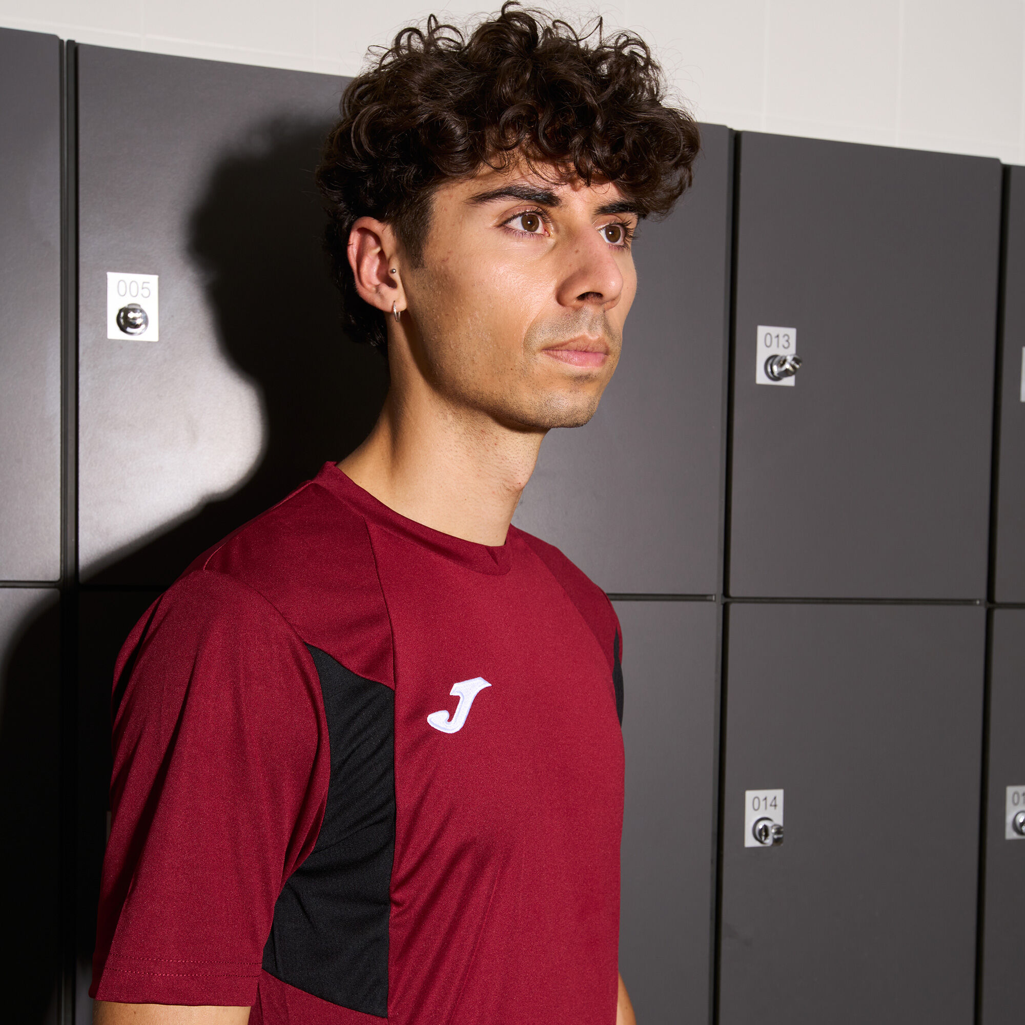 Shirt short sleeve man Winner III burgundy black | JOMA®