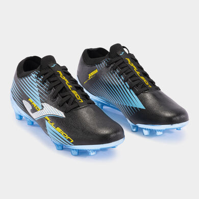 Botas fútbol Propulsion Cup 24 terreno firme FG negro turquesa