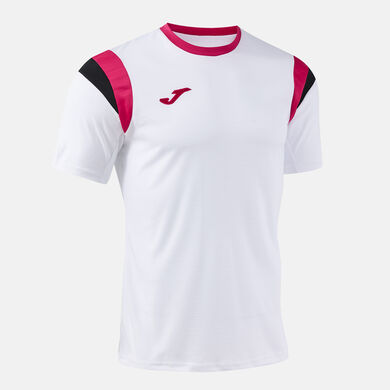 Tricou cu m&acirc;necă scurtă bărbaȚi Terra alb fucsia