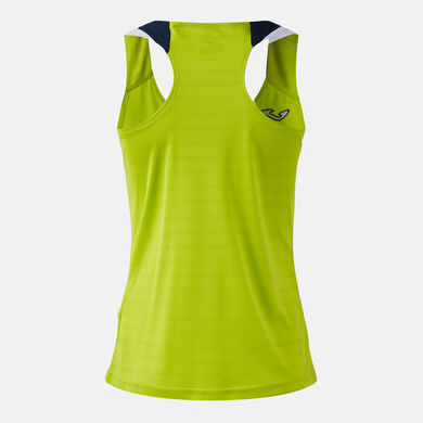 Tricou cu bretele damă Terra verde lam&acirc;ie bleumarin &icirc;nchis