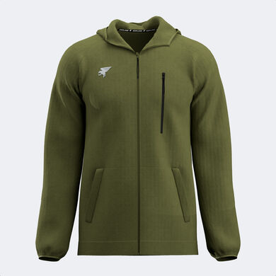 Hooded jacket man Mystic green
