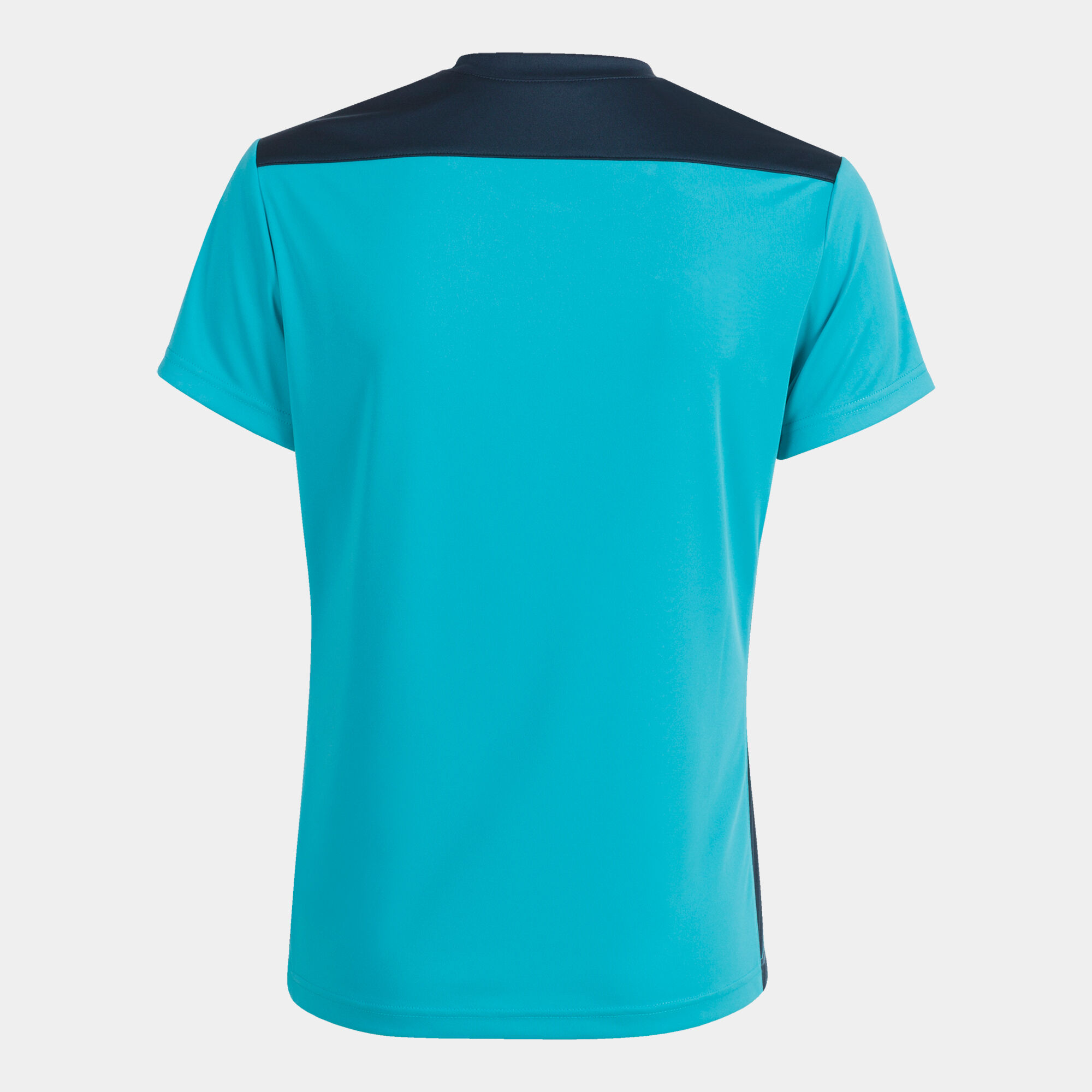 Shirt short sleeve woman Championship VI fluorescent turquoise navy blue