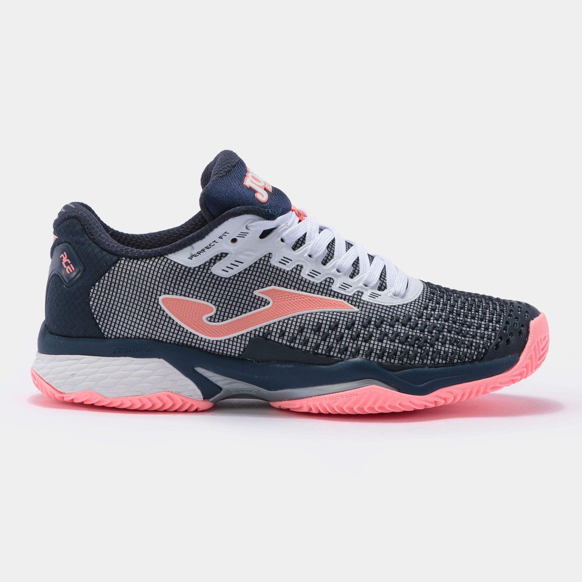 SHOES ACE PRO 21 CLAY WOMAN NAVY BLUE PINK