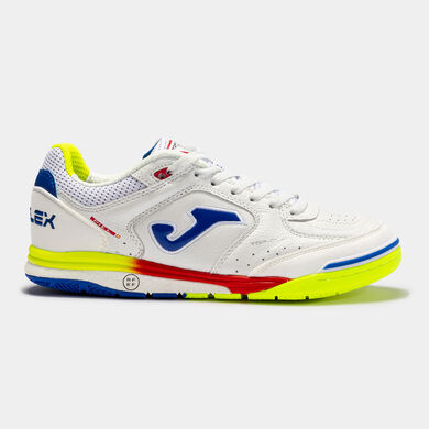 Scarpe calcio a 5 Top Flex Rebound 22 indoor Nazionale Di Calcio A 5 Della Spagna bianco giallo fluorescente