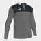 Polo manga larga hombre Winner II gris melange negro