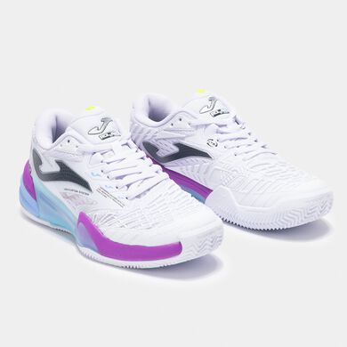 Zapatillas Roland Lady 24 clay mujer blanco violeta