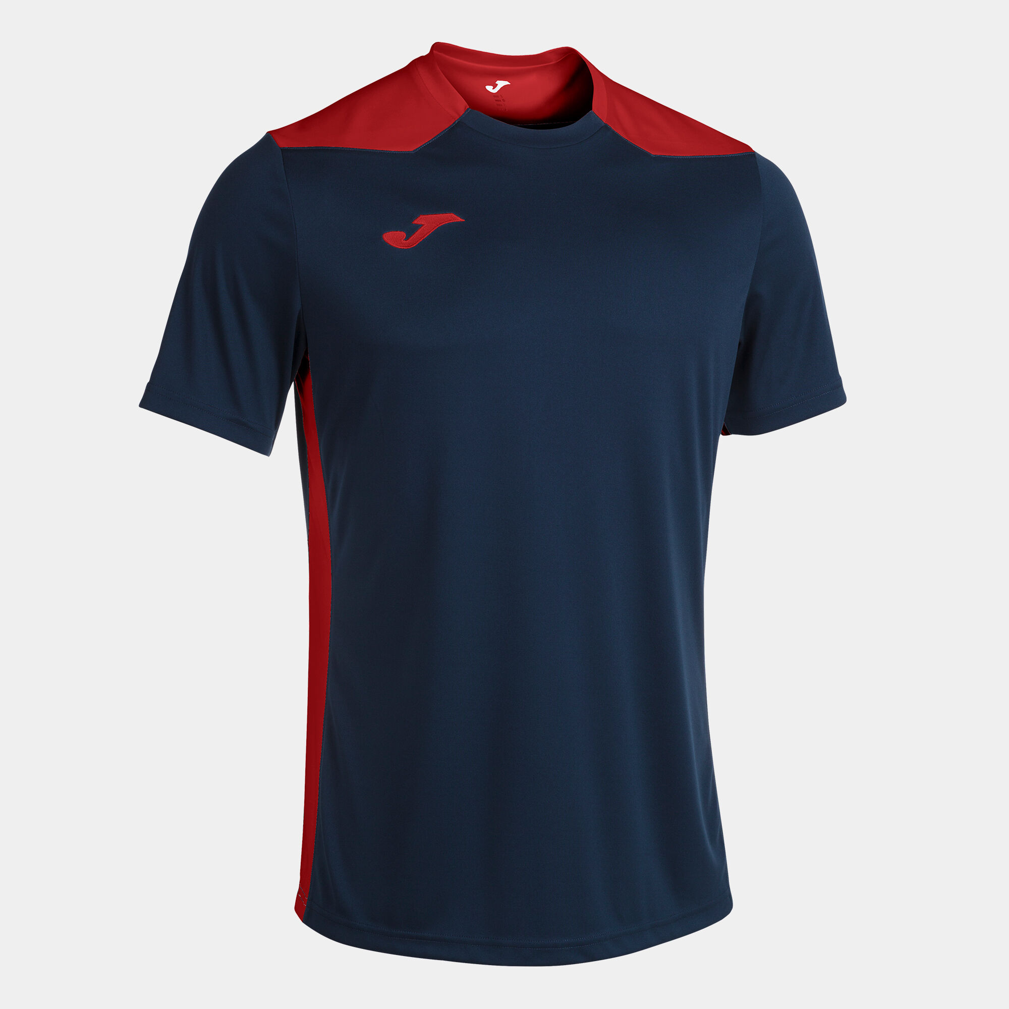 T-shirt manga curta homem Championship VI azul marinho vermelho