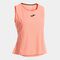 T-shirt de alça mulher Challenge laranja
