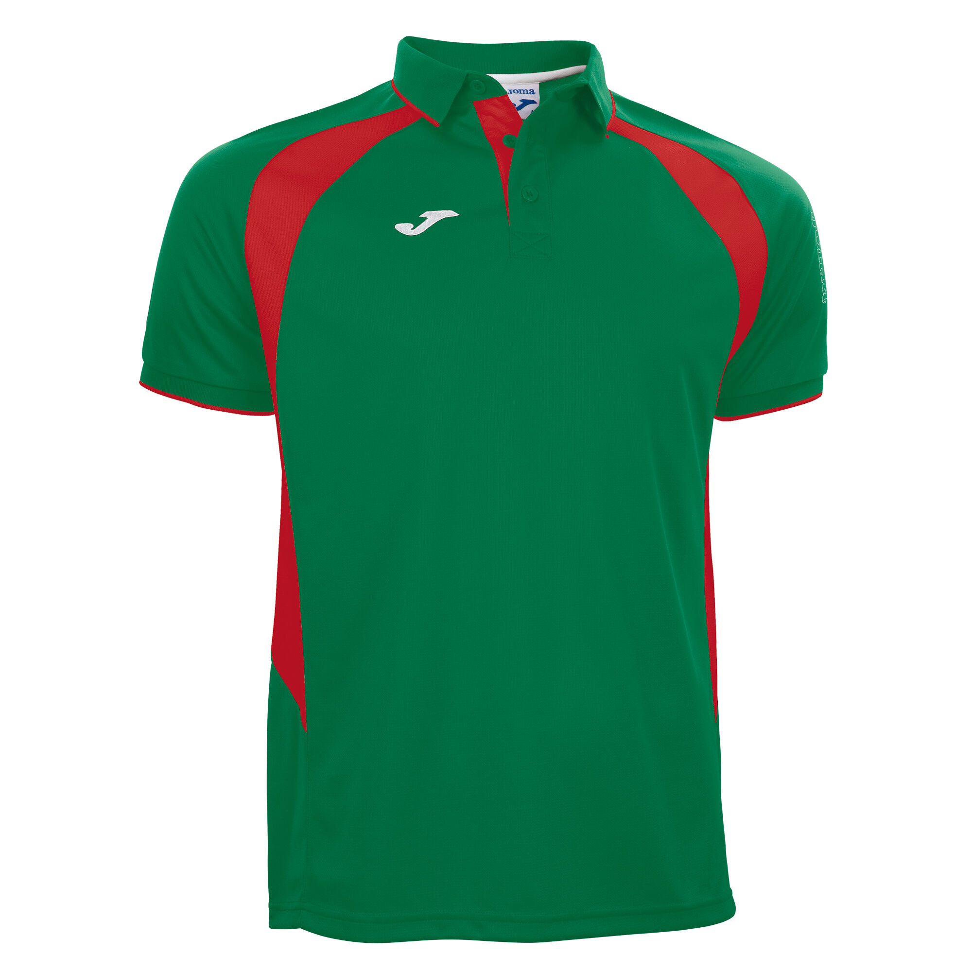 Polo shirt short-sleeve man Championship green red