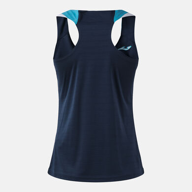 D&eacute;bardeur femme Terra dark navy turquoise fluo