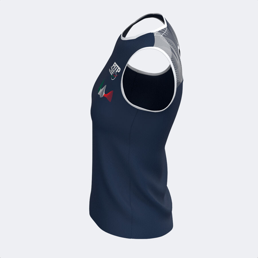 CAMISETA TIRANTES MUJER COMP. OFI. FED. ITALIA TENIS Y PADEL