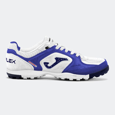 Buty piłkarskie Top Flex 25 syntetyczna nawierzchnia turf bialy niebieski royal