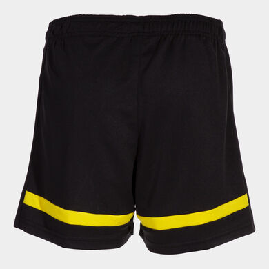 Shorts woman Tokyo black yellow