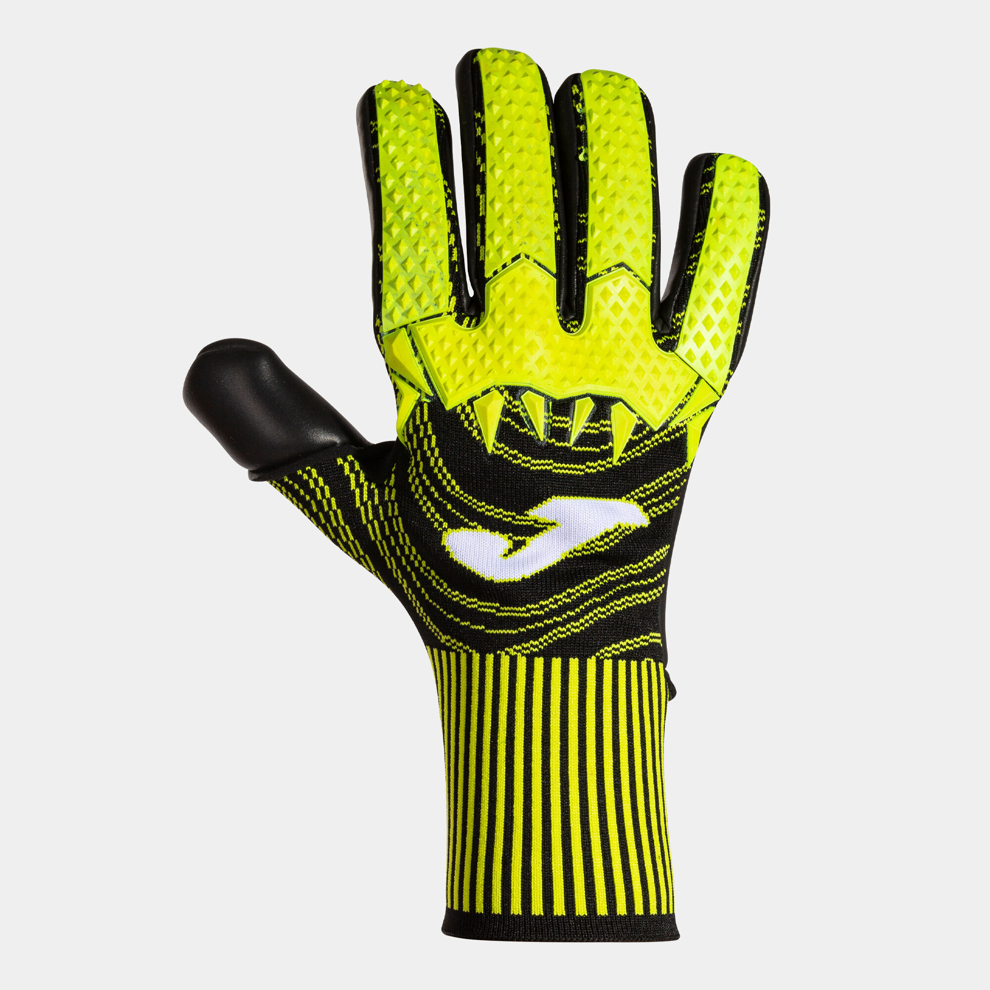 Football goalkeeper gloves Area 360 black fluorescent yellow