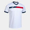 Shirt short sleeve man Court white red