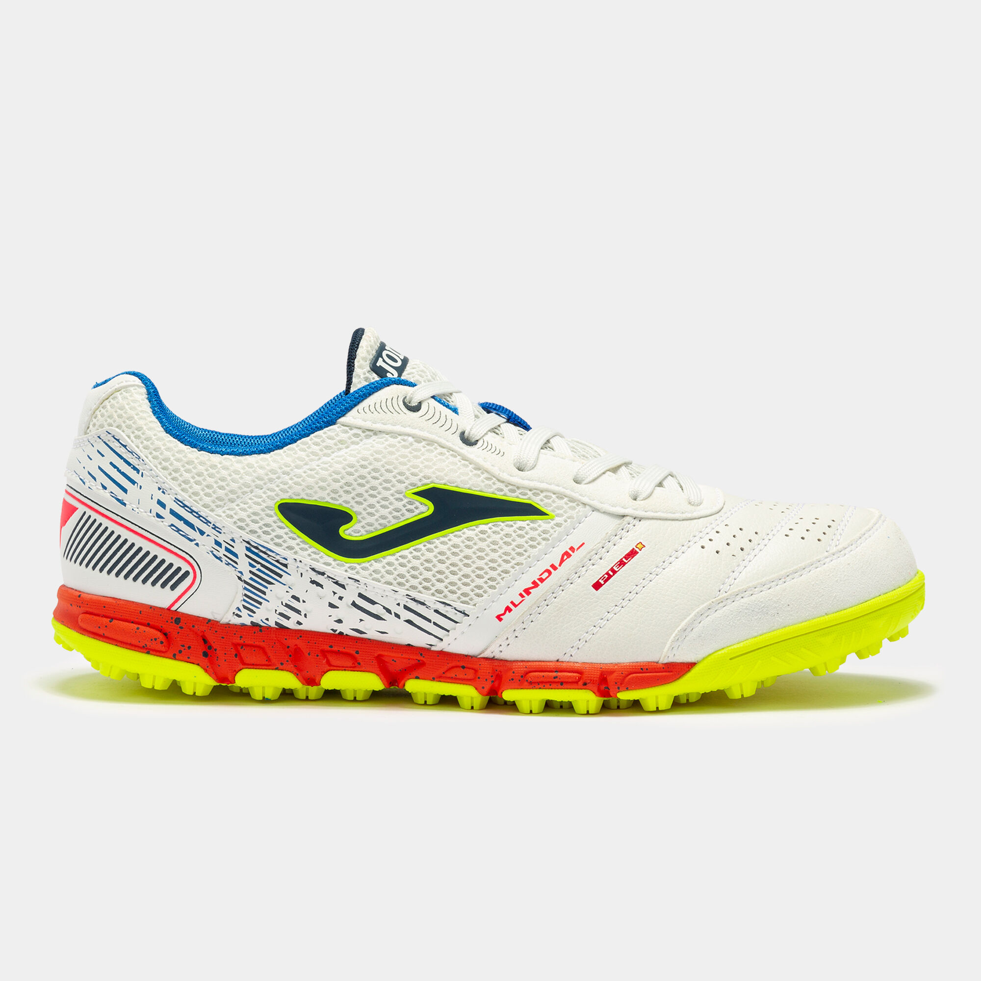 Joma JOMA Chaussures de Football Turf Mundial 2202 MUNS2202TF Blanc Bleu Février 2022 