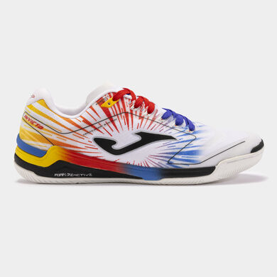 Scarpe calcio a 5 Invicto Men 24 indoor bianco rosso blu reale