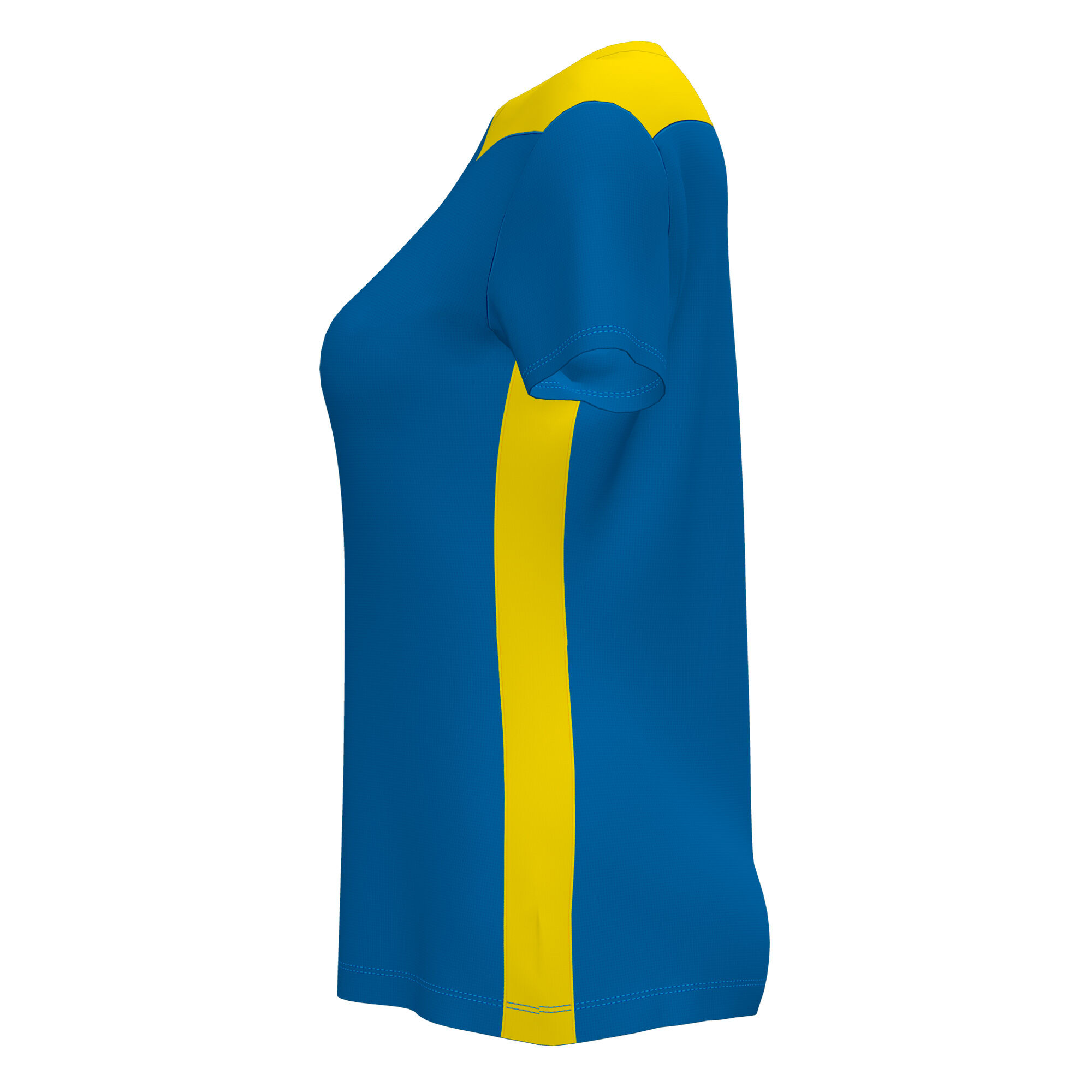 Tricou cu mânecă scurtă damă Championship VI albastru regal galben