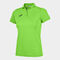 Polo manches courtes femme Hobby vert fluo