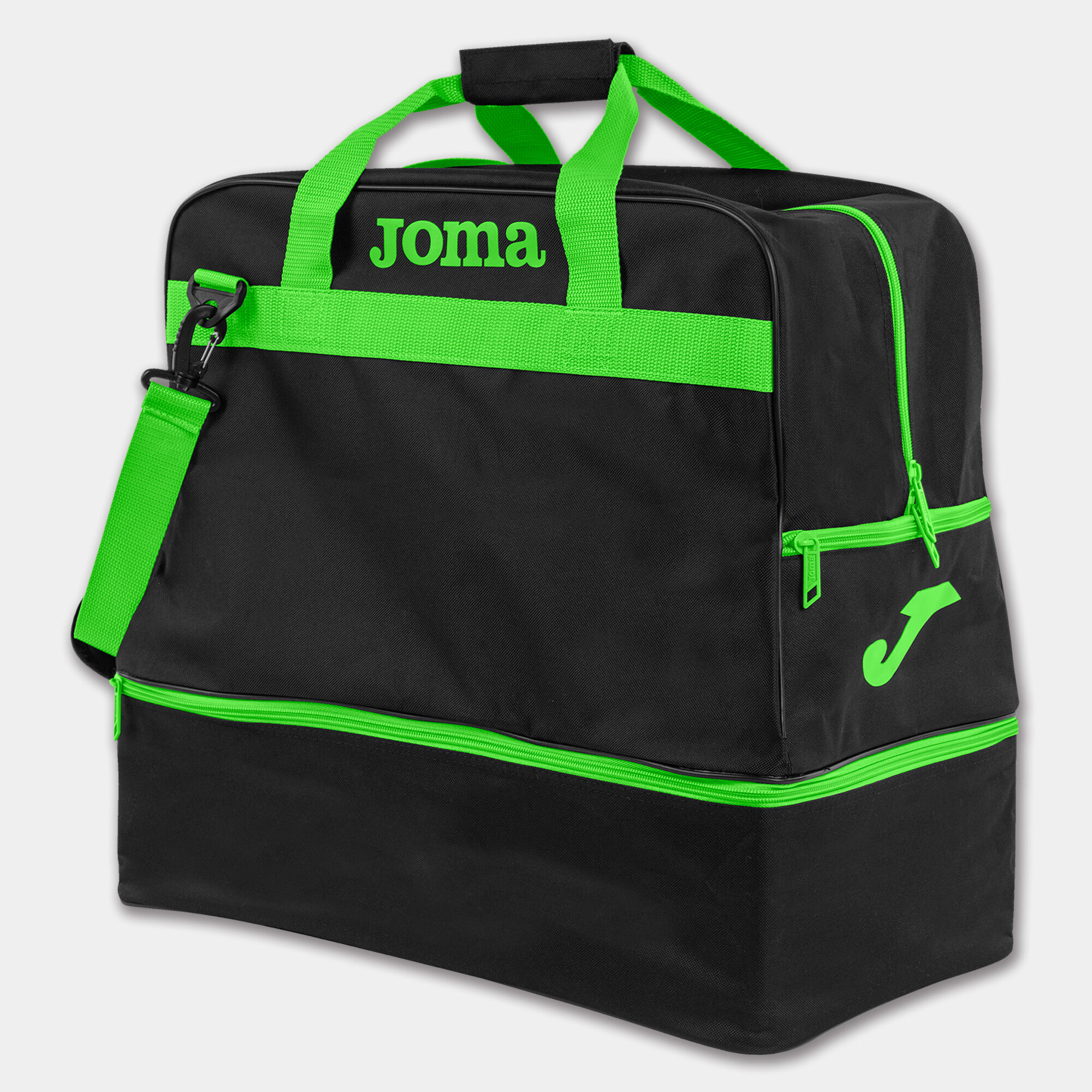 Sports bag Grande Training III black fluorescent green