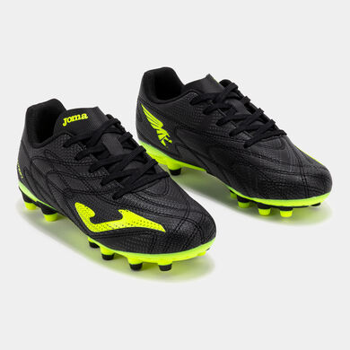 Chuteiras Evolution Jr 25 terreno forme FG j&uacute;nior preto