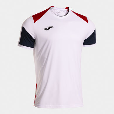 Shirt short sleeve man Danubio white red