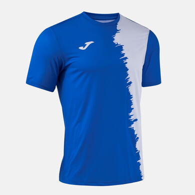 Shirt short sleeve man Picasho royal blue white