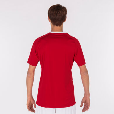 T-shirt manga curta homem Tiger III vermelho branco