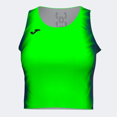 Top mujer Elite XI verde flúor marino