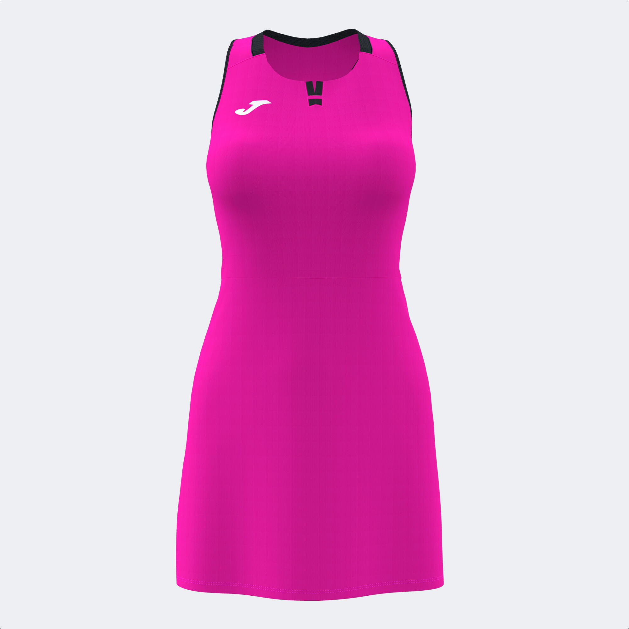 Kleid frau Ranking neon-rosa schwarz