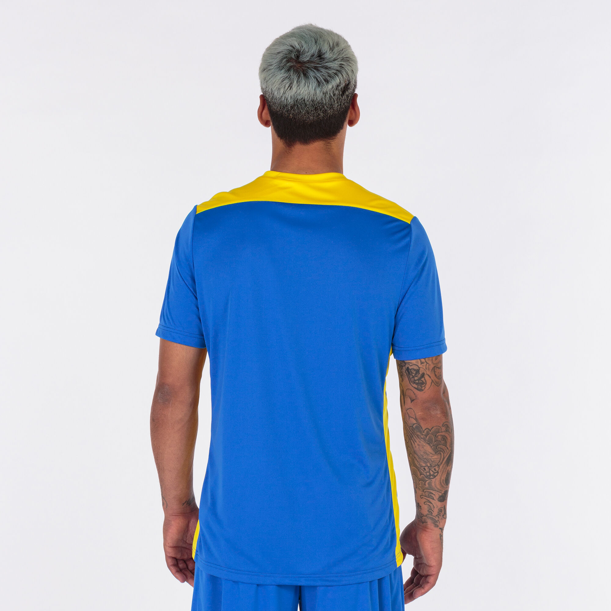Shirt short sleeve man Championship VI royal blue yellow